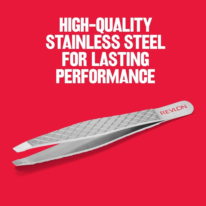 Revlon Ultimate Slant Tweezer with Hand-Finished Ultra-Fine Tips for Precise Hair Removal - Image 4